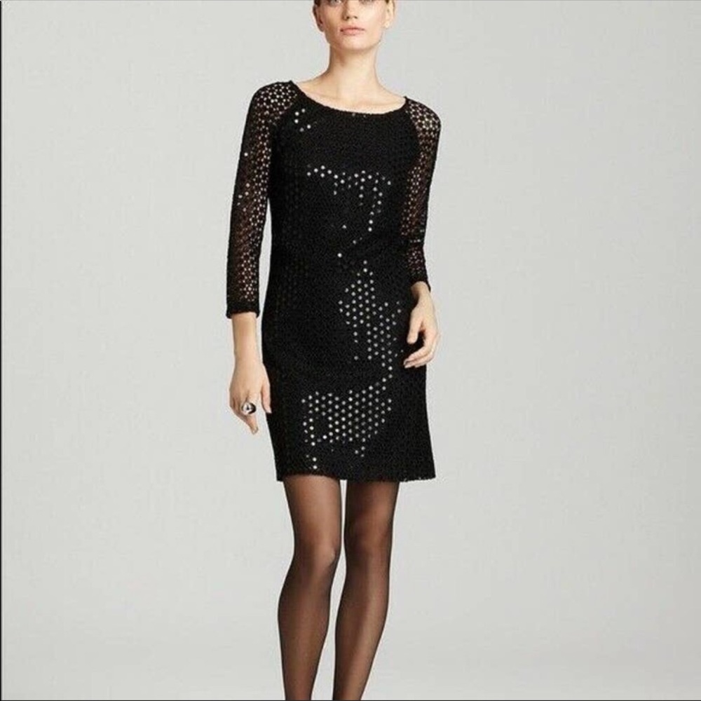 Lilly Pulitzer Black Sequin Shift Dress
